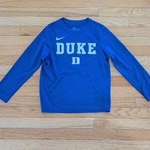 Like New Nike Kids Duke Small Dri-Fit Long Sleeve Tee
